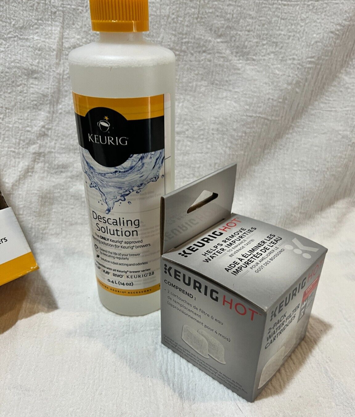 KEURING Brewer Care Kit Descaling Solution 2 Pack Water Filter Cartridges gallery