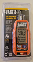 Klein Tools RT250 GFCI Receptacle Tester with LCD Display
