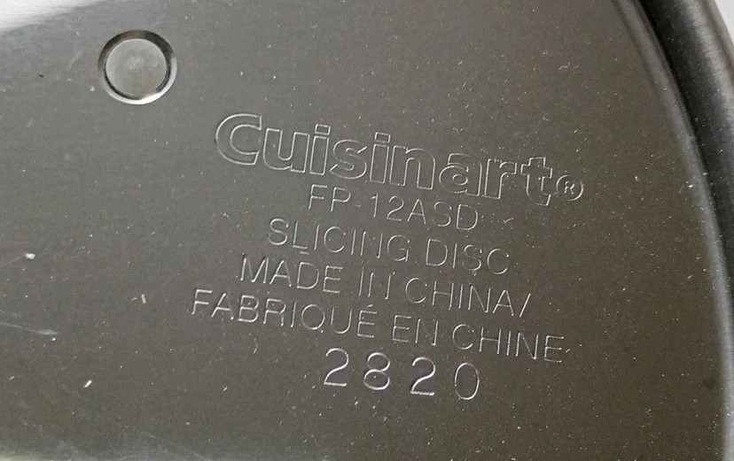 Cuisinart Slicing Disk Blade CFP-24DCNPC FP-12ASD Cfp-24bcpc Fp-12 Fp-12bk gallery