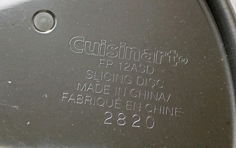 Cuisinart Slicing Disk Blade CFP-24DCNPC FP-12ASD Cfp-24bcpc Fp-12 Fp-12bk gallery