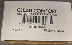 Clean Comfort Indoor Air Essentials VHP-T3: 20/40/60 Minutes Push Buttom Timer