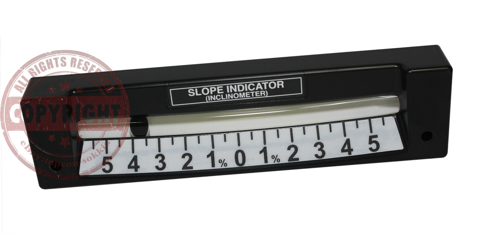 TPI SLOPE METER INDICATOR 0-5%, LEVEL, INCLINOMETER, PERCENT, FOR DOZER, GRADER gallery