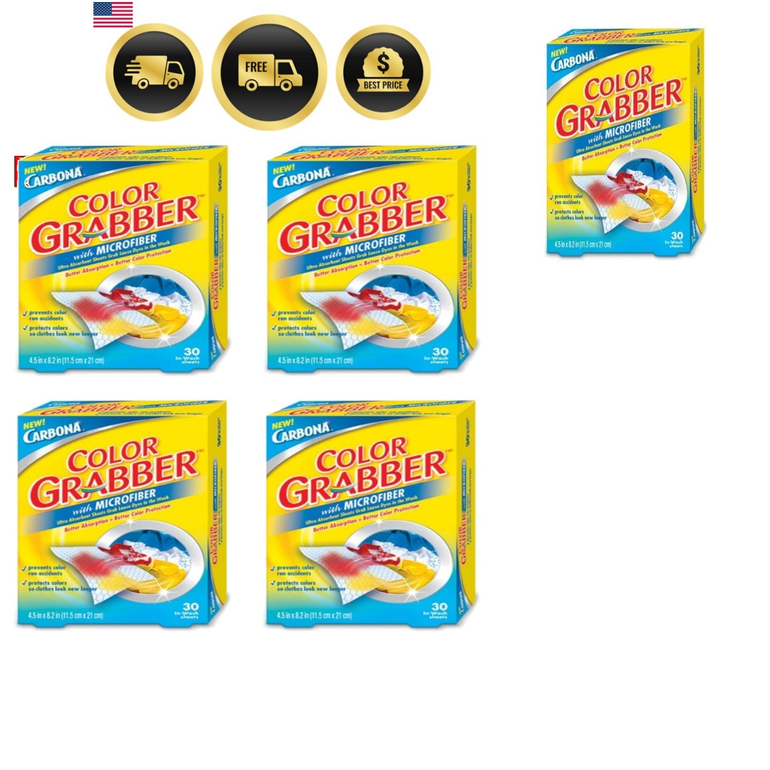 Color Grabber | Protects Laundry from Color Runs or Bleeds | Mix Whites & Col... gallery