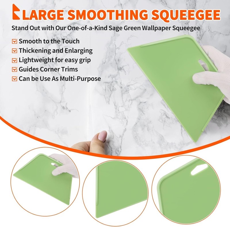 Bubble-Free Wallpaper Tools Set: Complete Kit for Easy Installation Projects gallery