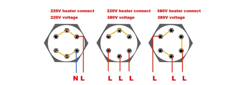Water Heating Element Boiler Resistance Heater Pipe 3KW 6KW 9KW 12KW For Feeder gallery