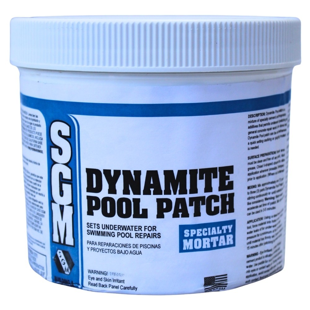 Dynamite Underwater Swimming Pool Patch Repair - White 3lbs PLBPP3 gallery