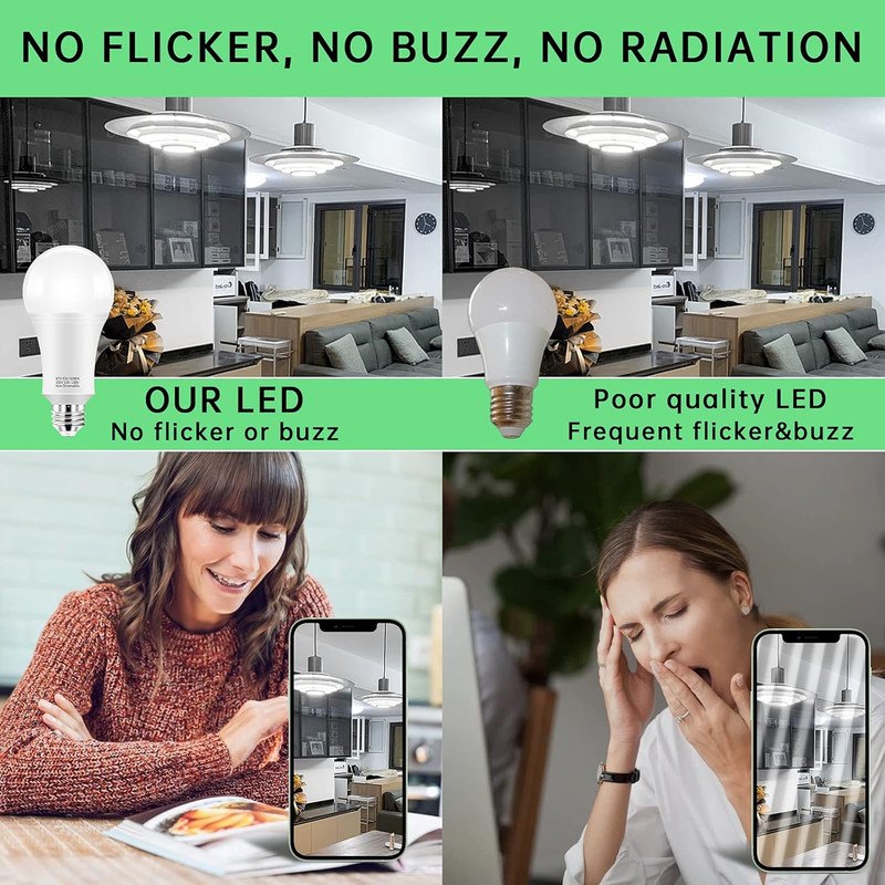 150W-200W Equivalent LED Light Bulbs, A21 23W Super Bright Light Bulb 5000K Dayl gallery