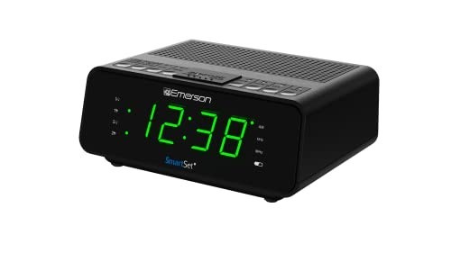 Emerson SmartSet Alarm Clock with AM/FM Radio Dimmer Sleep Timer LED Display gallery