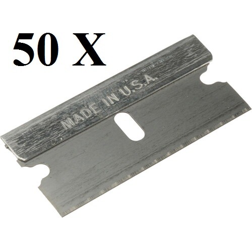 50 pc Razor Blades Single Edge Extra Sharp Super Strong. Made in USA!! gallery