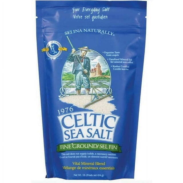 Celtic Sea Salt, Selina Naturally Fine Ground Sea Salt Resealable Bag, 1 Lb gallery