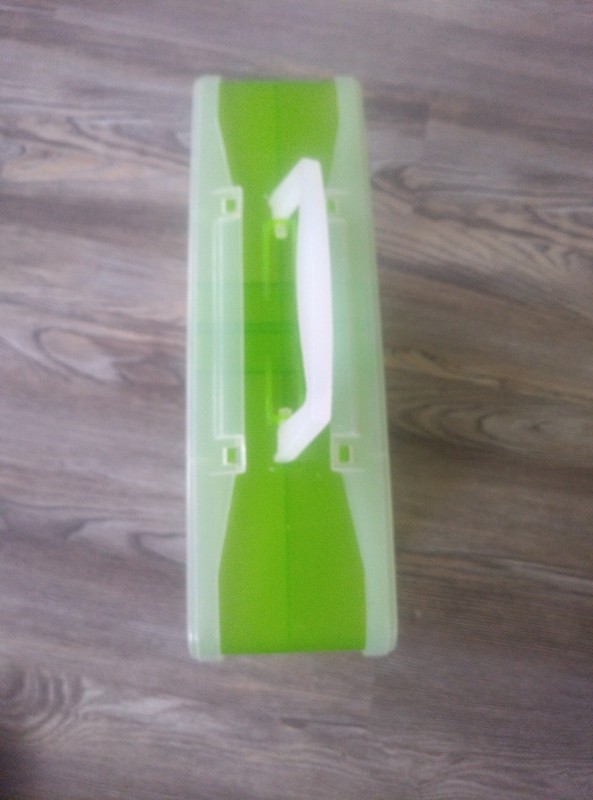 Plastic Storage Box with Handle, 12 larger Compartments 12small. gallery