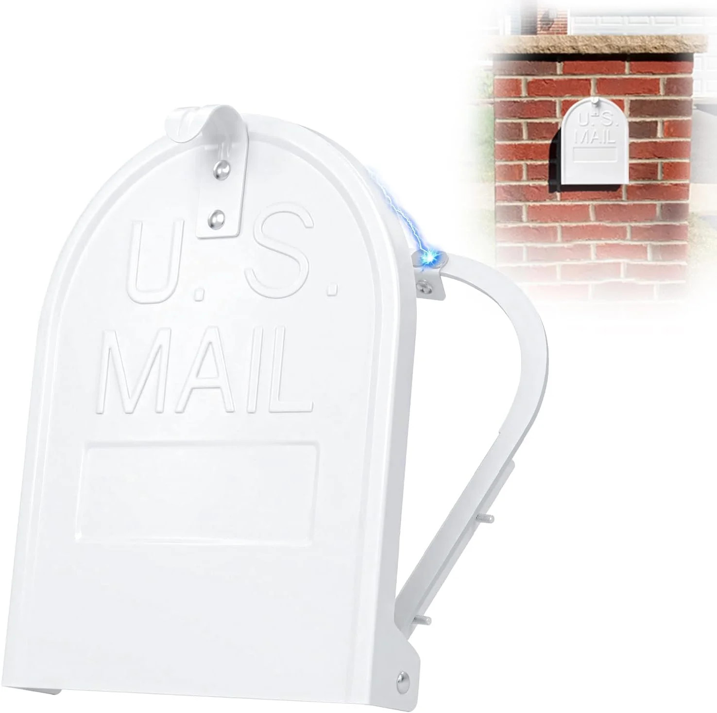 Mailbox Door Replacement 6 1/4 Inch (W) by 8 Inch (H),Snap-in Brick Mailbox Door gallery