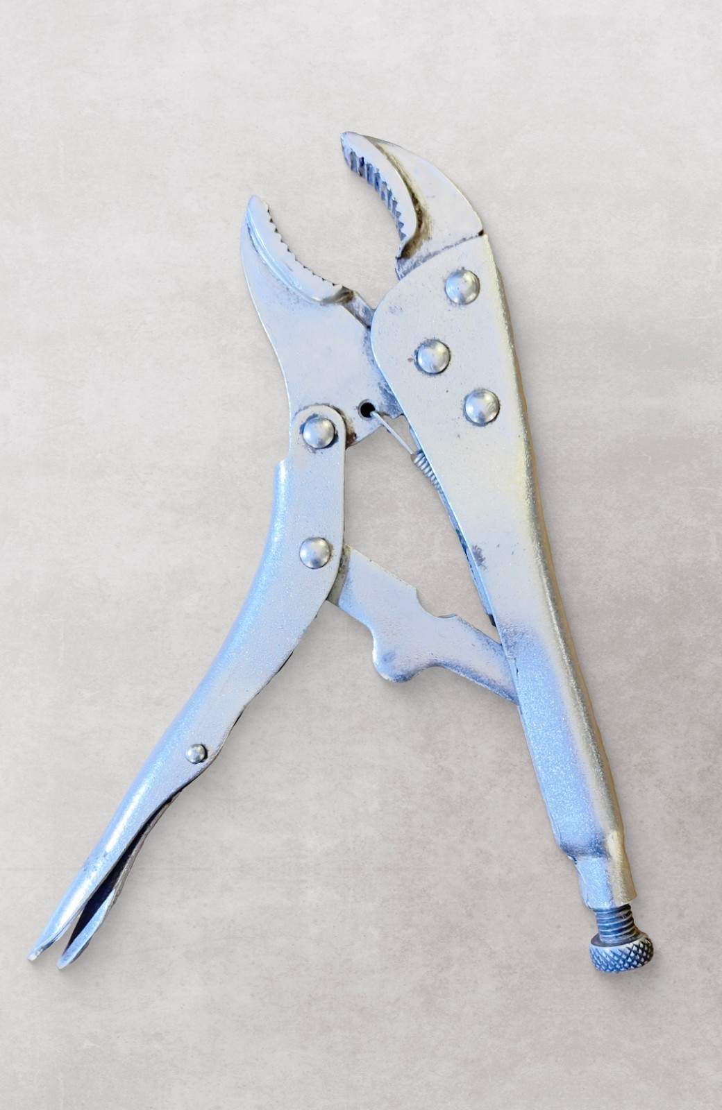 Steel 9" Curved Jaw Locking Pliers, opens to 1-7/8 inches gallery