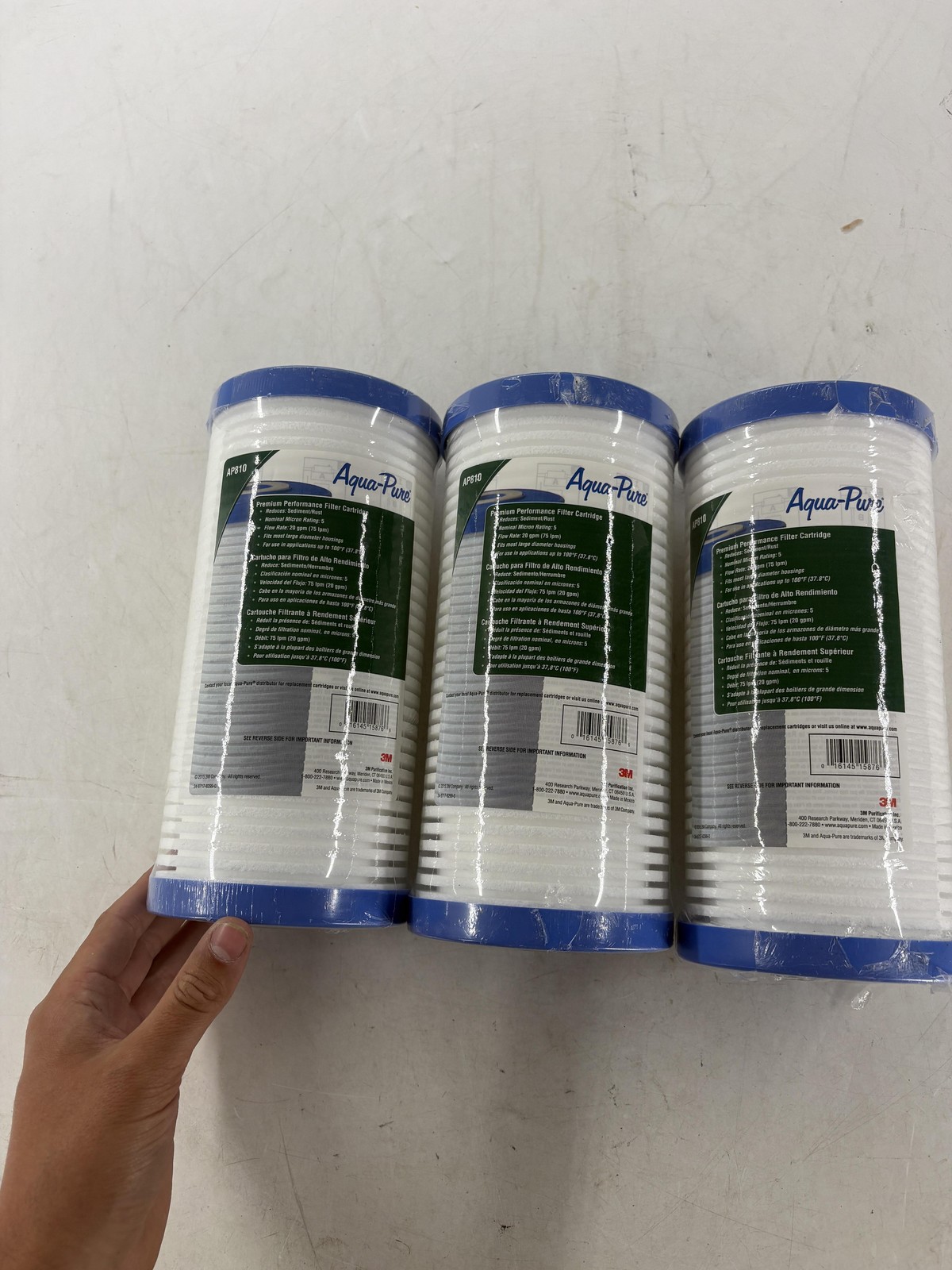 Aqua-Pure AP810 Sediment Filter Cartridge 3 Pack White For Aqua Optima Evolve gallery