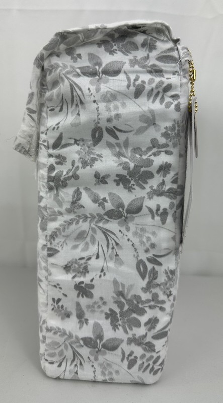 Papyrus Queen Sheet Set Floral Spray Gray 100% Cotton Sateen 300 Thread Count gallery