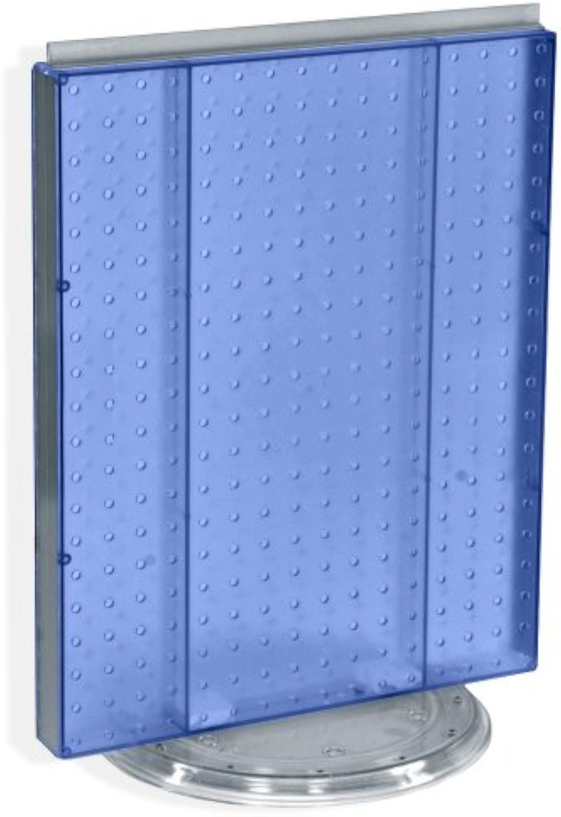 Azar Displays 700500-BLU Pegboard Counter Display, Blue Translucent Pegboard - B gallery