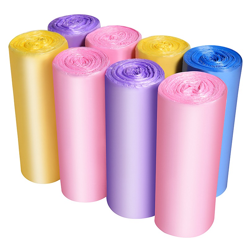 340pcs 4 Gal Random Colors Small Garbage Bag Disposable Home Trash Bags 20Rolls gallery