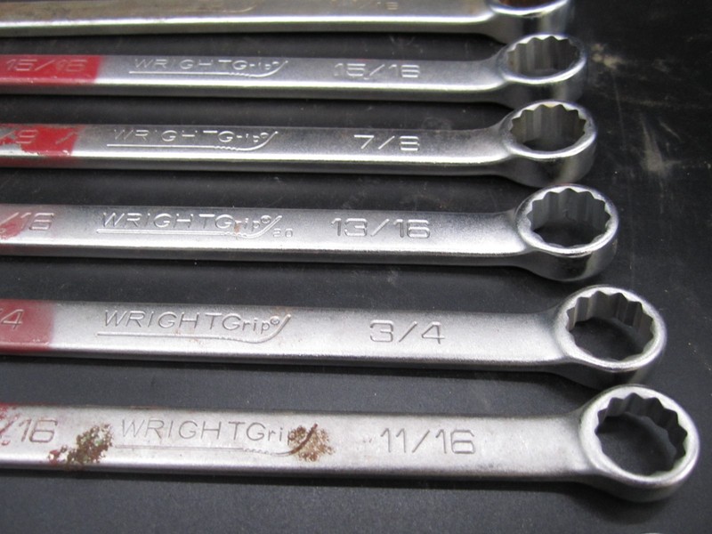 Wright Tool WRIGHTGRIP Combination Wrench Set satin finish gallery