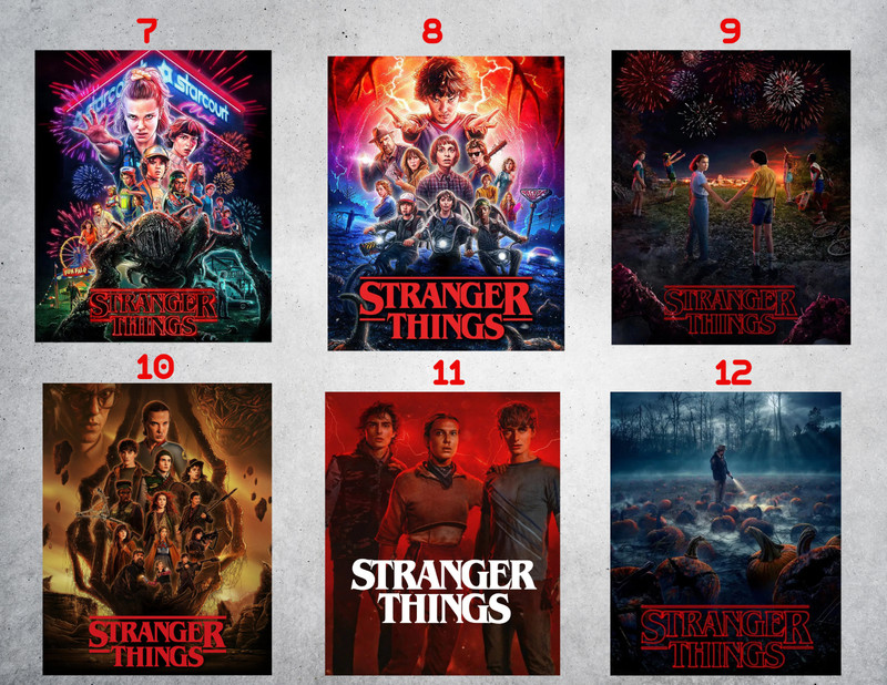 Stranger Things Wall Collage Poster Prints gallery