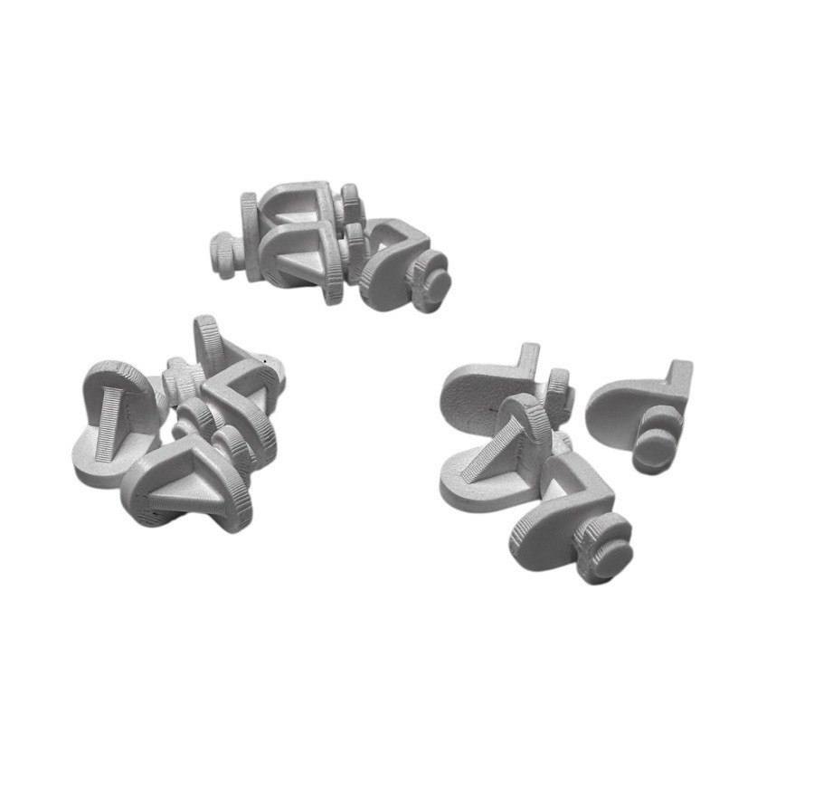 Twist-In Lock Shelf Support Pins 12 Pack Secure Durable Brackets Cabinets White gallery
