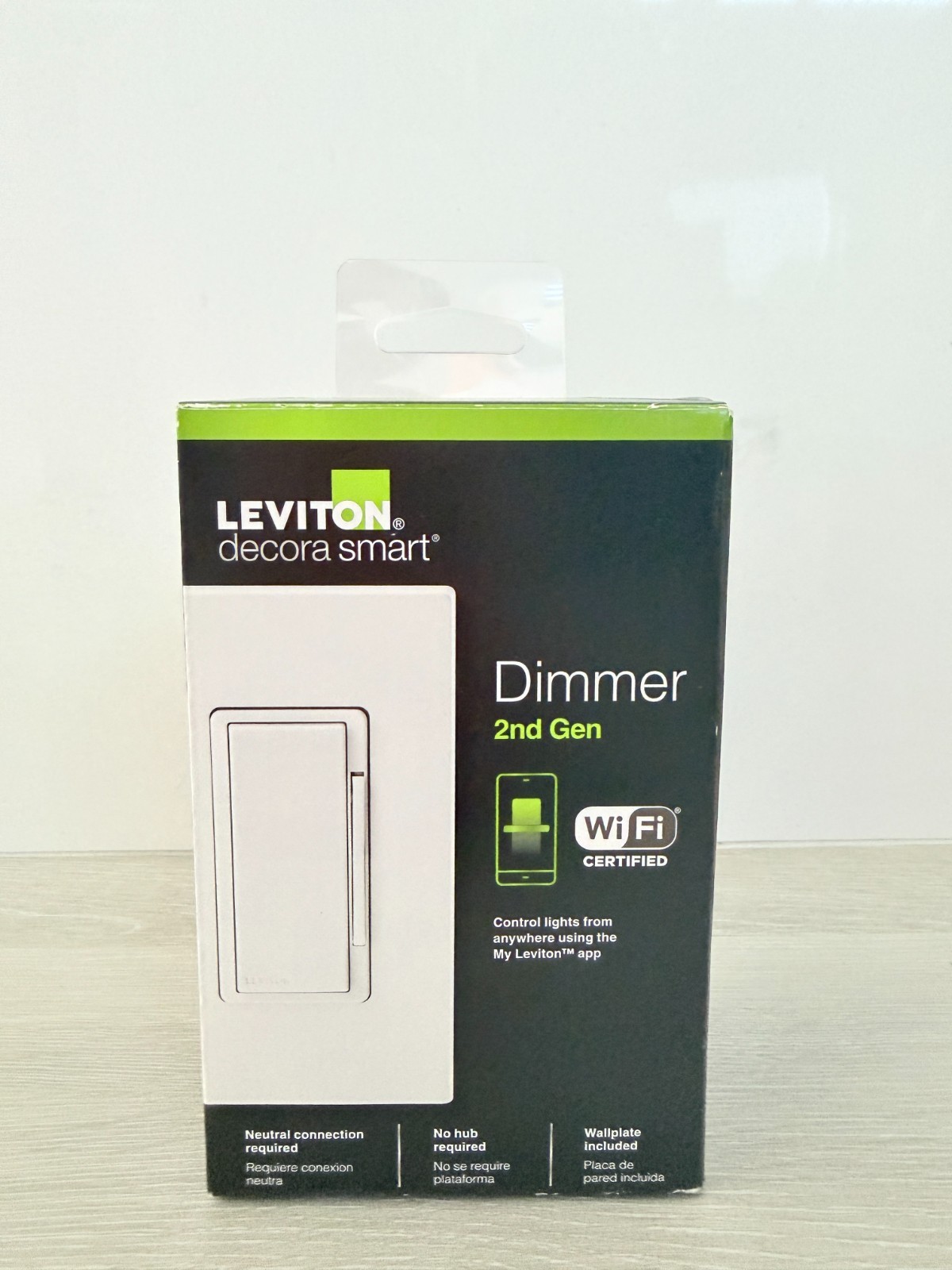 Leviton Decora Smart WiFi Dimmer 2nd Gen White No Hub Required D26HD-1BW NEW gallery
