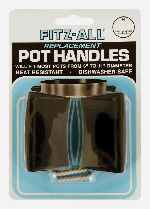 Fitz-All POT HANDLES Replacement Tops Plastic Black Heat Resist Dishwasher 55710 gallery
