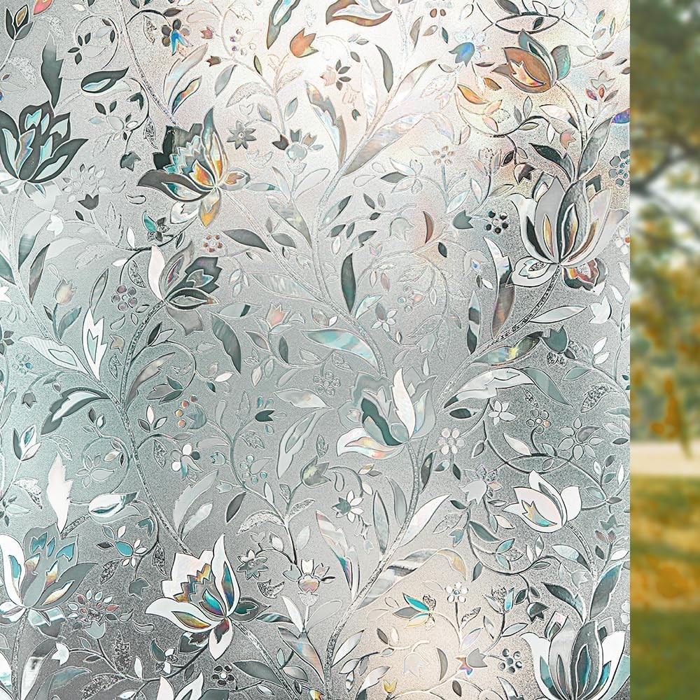 Window Privacy Film, Frosted Removable Glass 17.5" x 78.7", White gallery