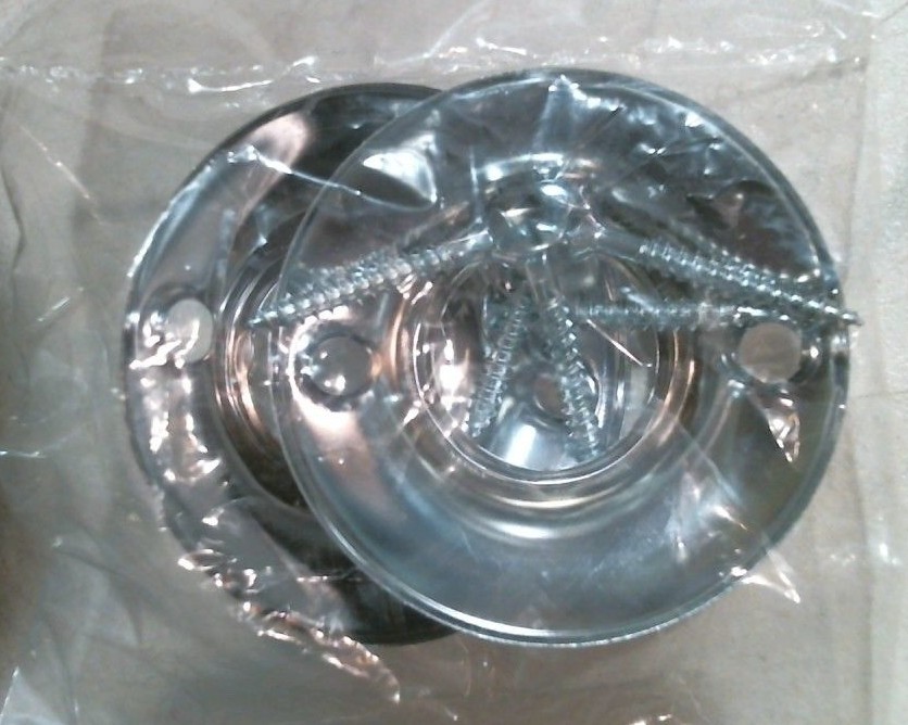 Jones Stephens 403030 Shower Rod Flanges With Screws Pack Of 2 FREE SHIPPING gallery