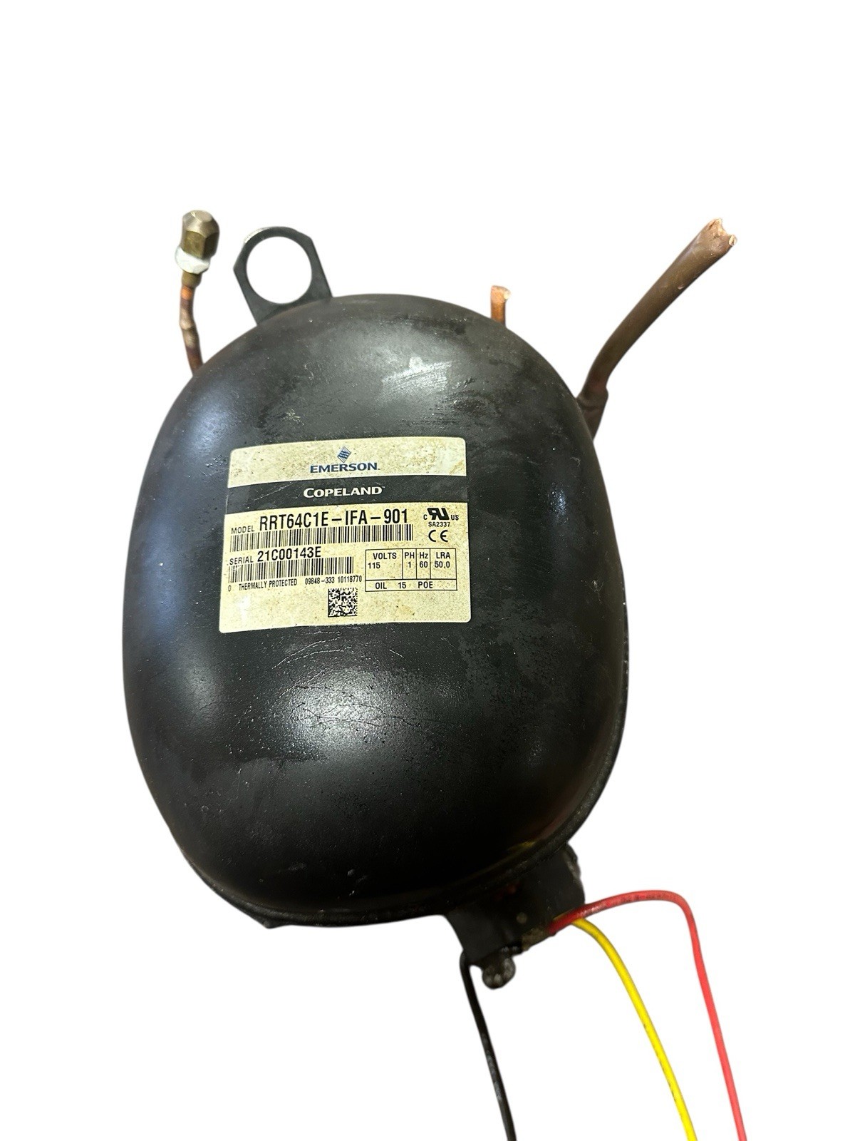 Copeland RRT64C1E-IFA-901 Refrigeration Compressor 115V 1ph Free Shipping gallery