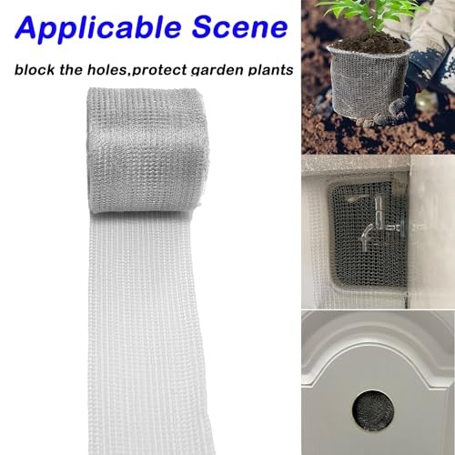 Wire Mesh for Mice Control 5IN X 53Ft,Hole Fill Fabric,Upgraded 5IN*53FT 1 gallery
