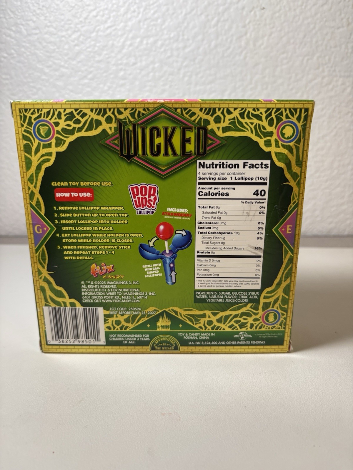 WICKED - POP UPS LOLLIPOPS - BEST BY MAY 2027 gallery