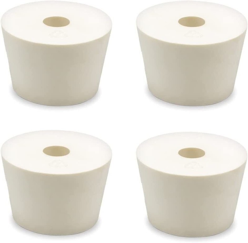 Drilled Rubber Stopper #6.5 - 4 Pack - Carboy Bung gallery