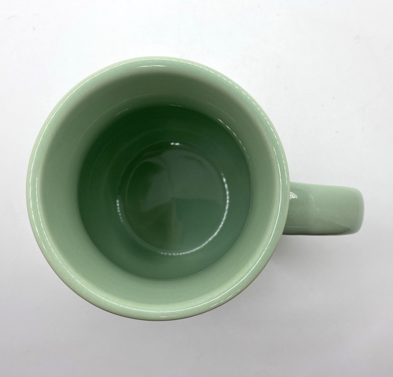 Temptations Embossed Christmas Trees Snowflakes Light Green Ceramic Coffee Mug gallery