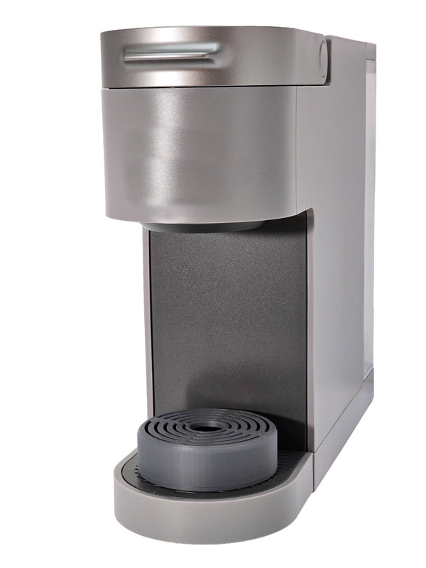 Anti-Splash Adjustable Coffee Cup Riser Accessory for K-Cup Coffee Makers Gray gallery