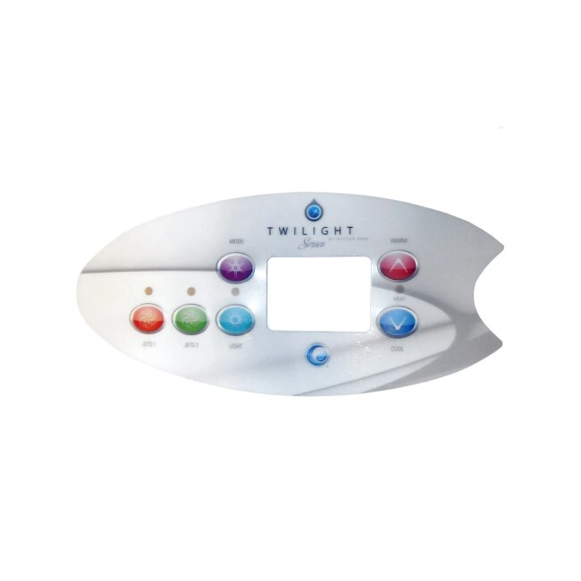 X509043 Master Spa 6-Button Keypad Overlay Spaside Control Twilight MAS Series gallery