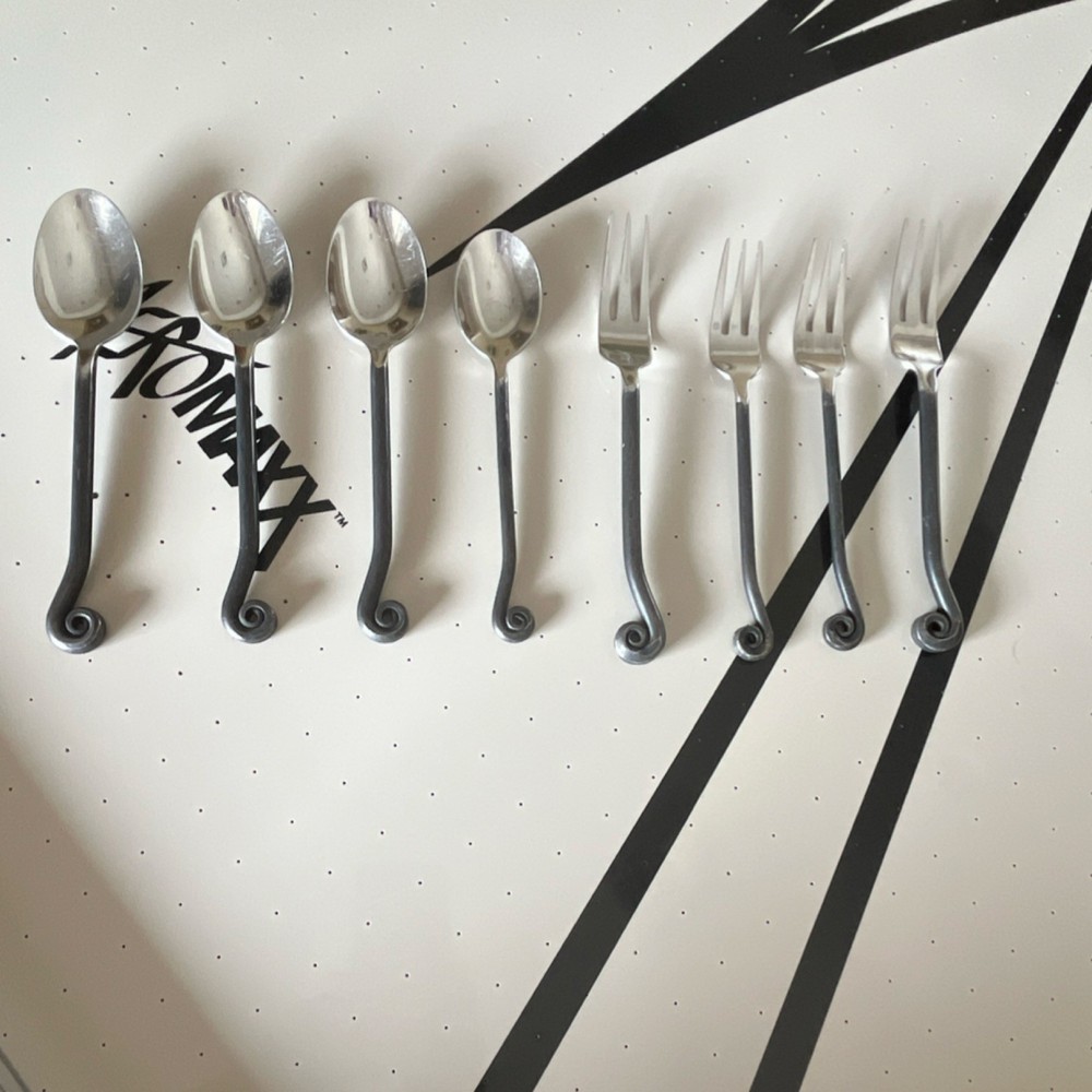 Gourmet Settings SS Flatware Set TREBEL CLEF or FIDDLEHEAD POTTERY BARN