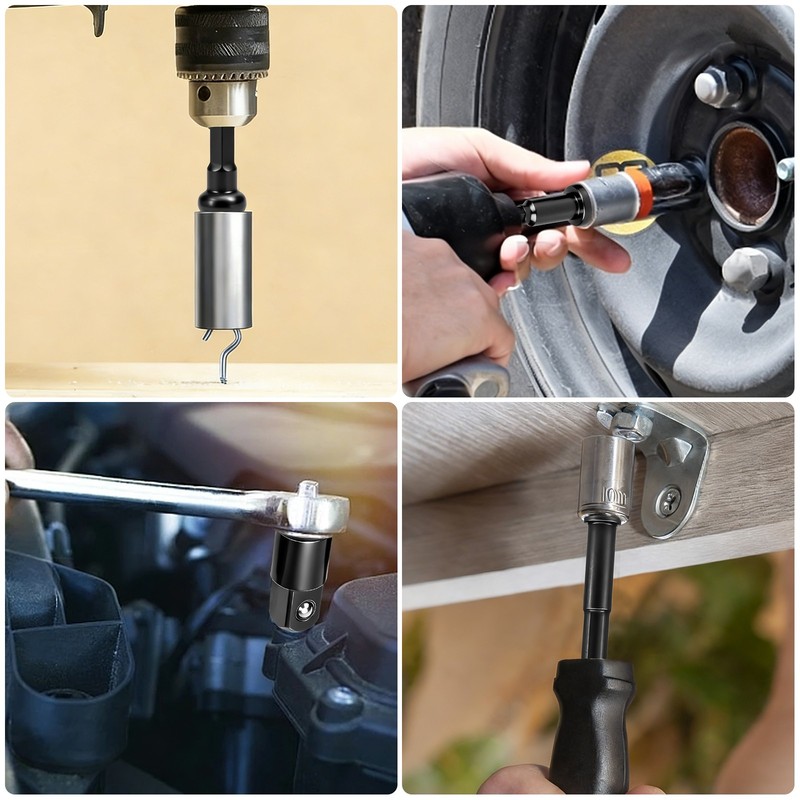 12x Impact Socket Adapter & Reducer Set Extension Socket Drill Adapter 3/8-1/2" gallery