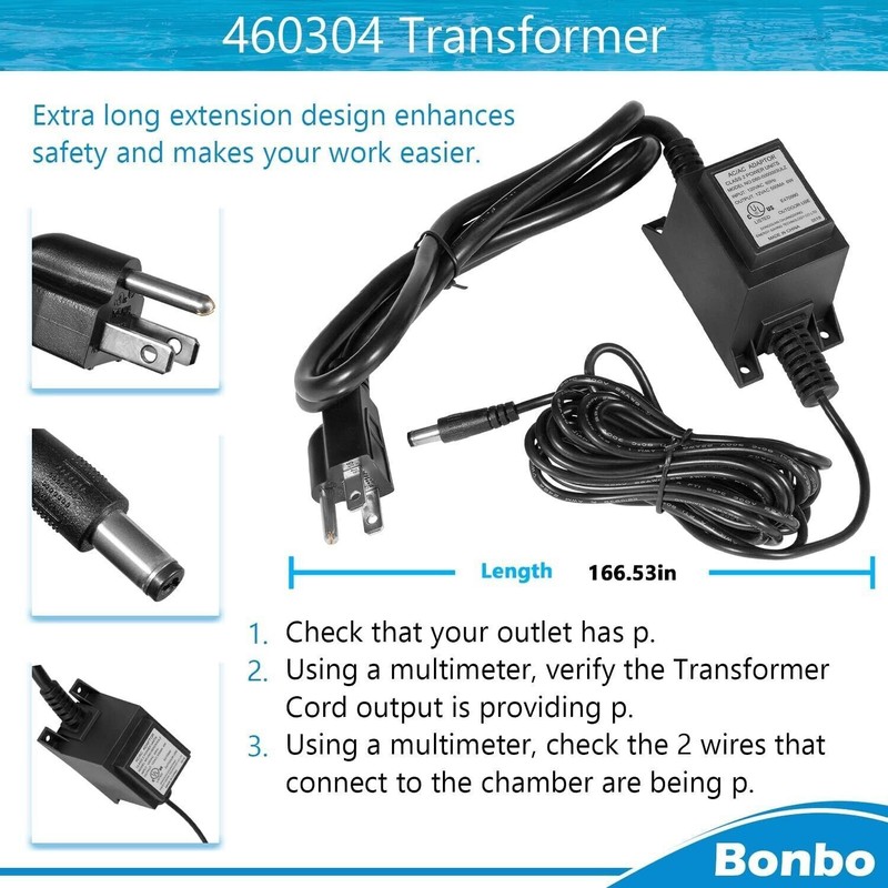 4CH4002R Power Ionizer Pool Replacement Chamber 460304 Ionizer Transformer Kit gallery