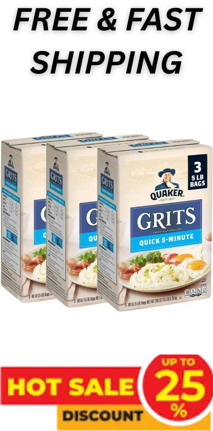 Quaker Quick 5-Minute Grits (15 lb., 3 pack.) Smooth & Creamy Texture FRESH gallery