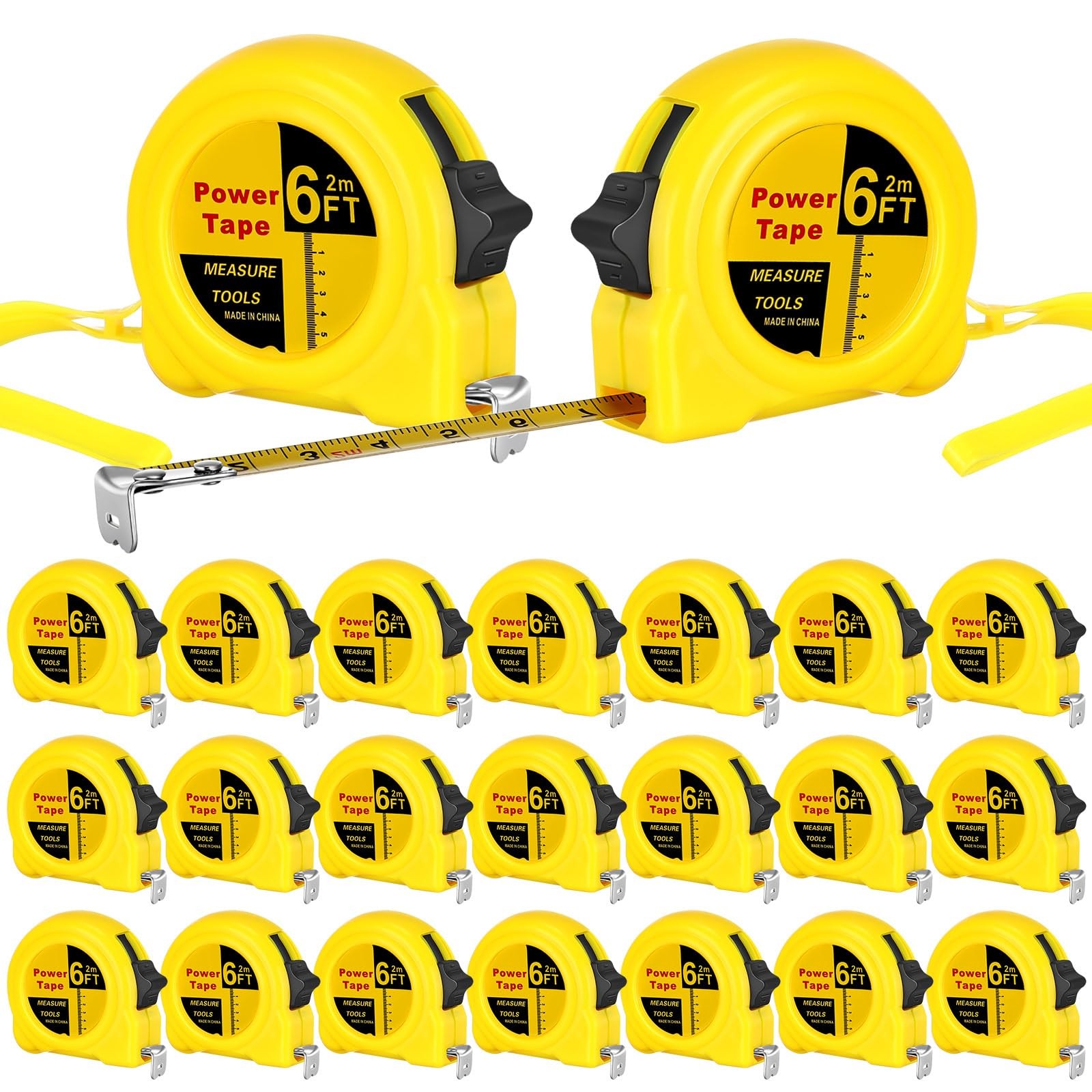 24 Pcs 6 ft Mini Tape Measure Retractable Bulk Small Measuring Tape Pocket Si... gallery