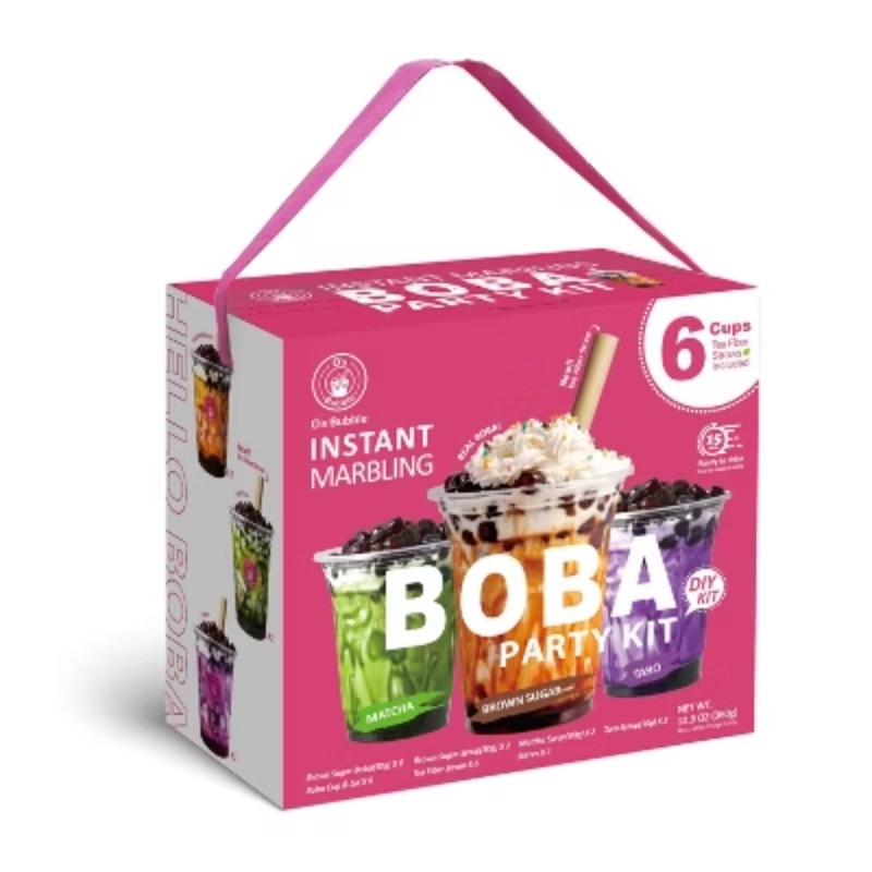 Instant Marbling Boba Party Kit-Brown Sugar, Matcha, Taro 6P - 12.9oz gallery