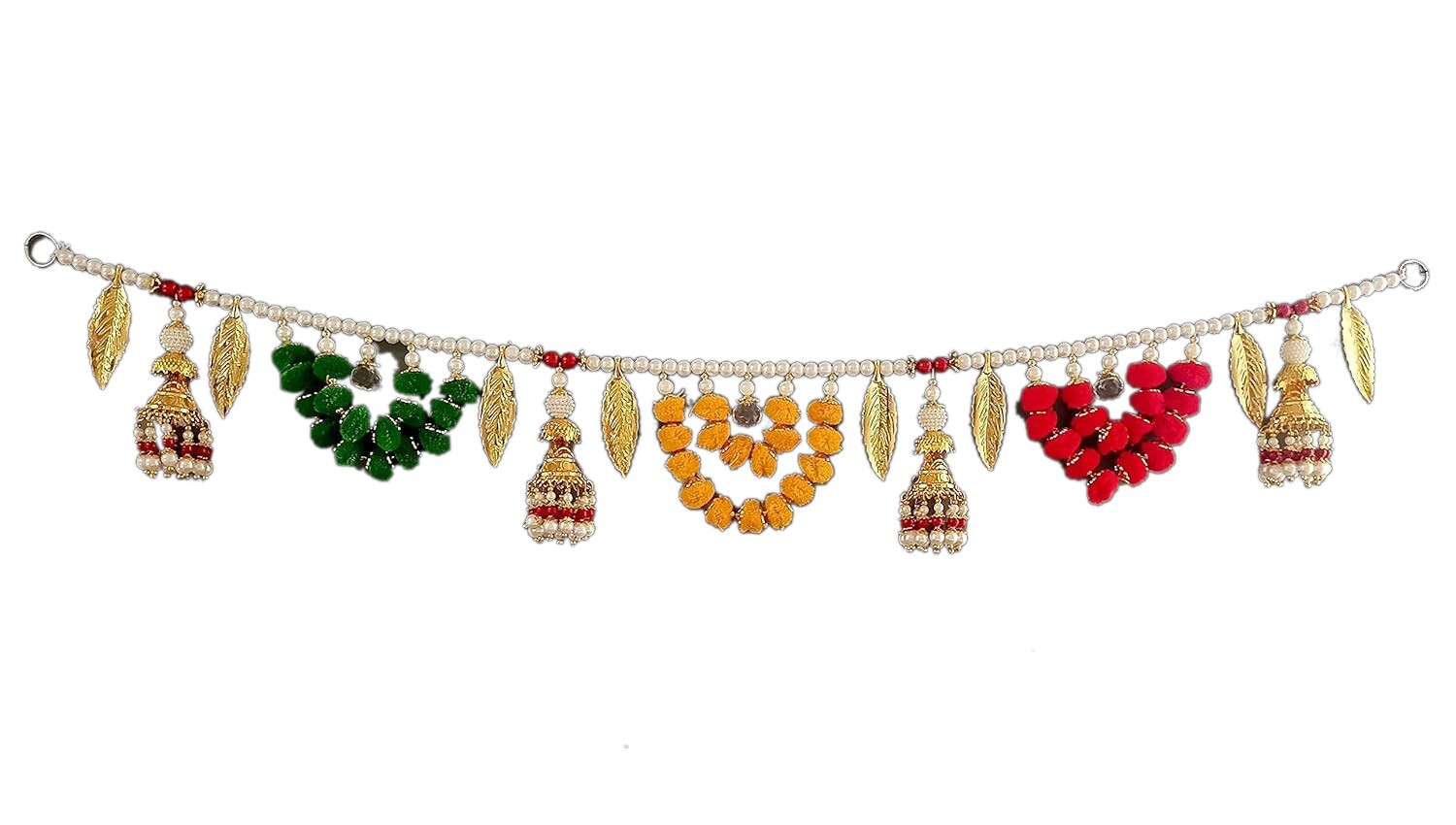 Multicolor Wall Hanging Decoration Pompom Toran (Size: ( 37 Inches x 5 Inches ) gallery