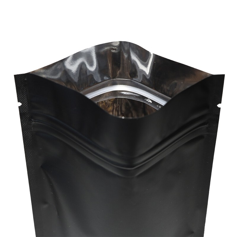 Matte Black Barrier Resealable Standing Storage Bags Oz to 1/4 Pound Sizes gallery