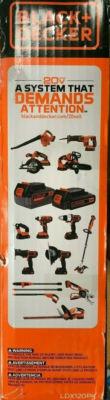 Black & Decker - LDX120P - Drill Driver 68 Pcs. Kit 20 Volt Lithium Ion Batter gallery