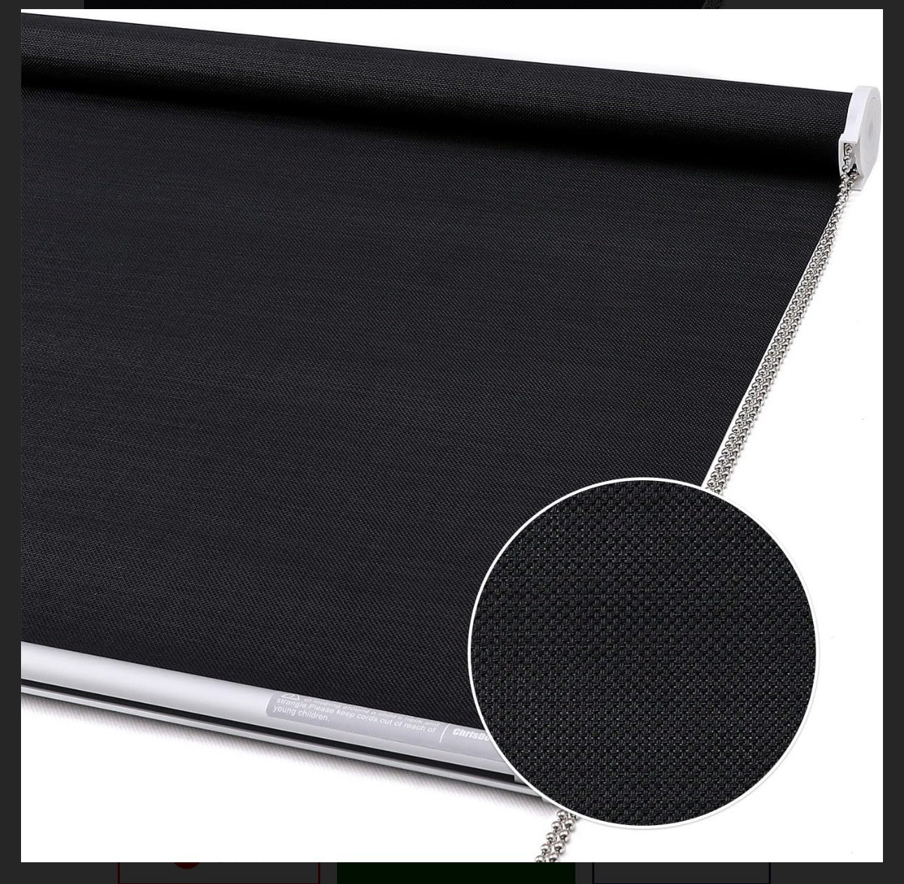 Light Filtering Roller Shades 5% Openness Solar Screen 35" W x 72" H Black (1272 gallery