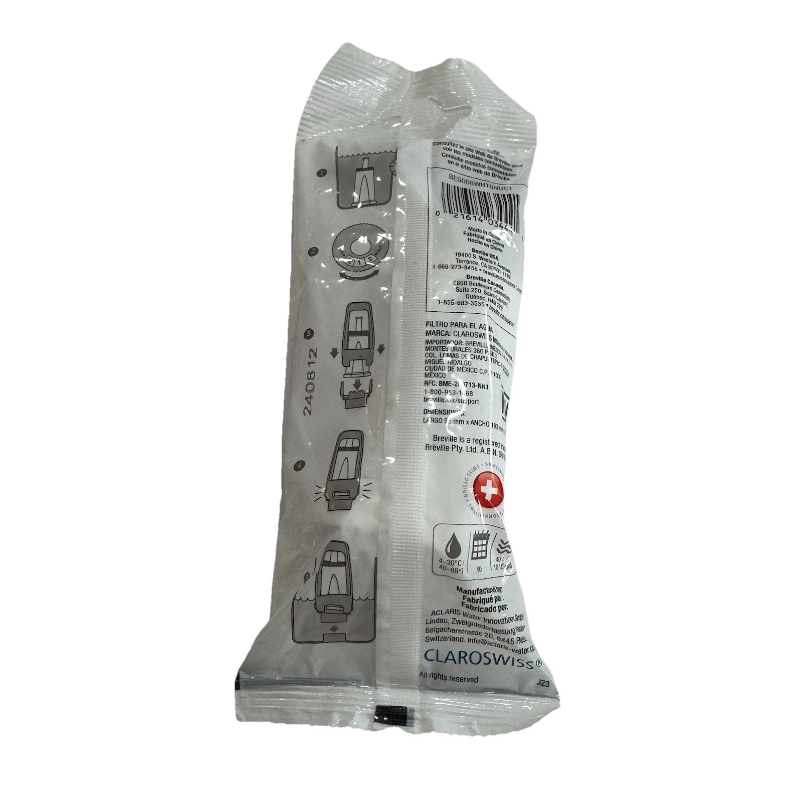 Breville ClaroSwiss Replacement Water Filter For Oracle Barista Bambino New E44 gallery