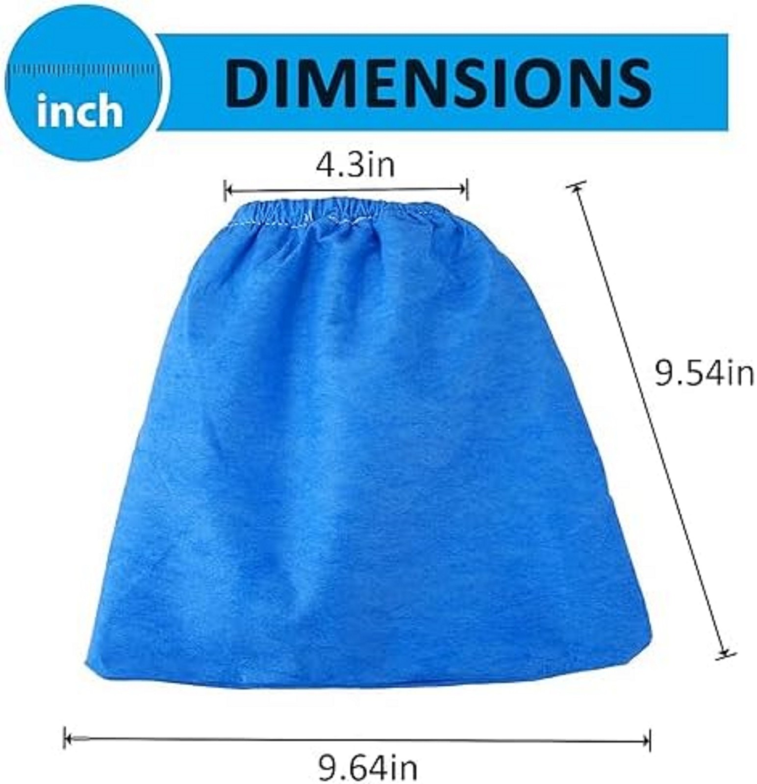 Cloth Filter for Craftsman 2&2-1/2 Gal. Shop Vac 916949, 9-16949, Microlined (3 gallery