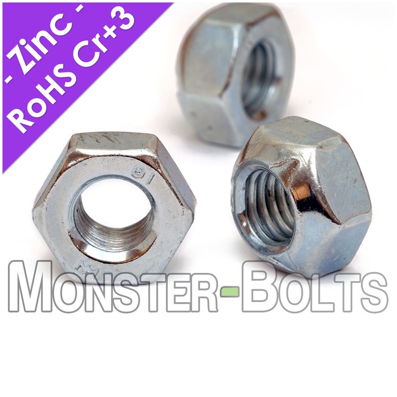Hex Cone Prevailing Torque Lock Nuts Stover DIN 980V Zinc Class 10 M6 M10 gallery
