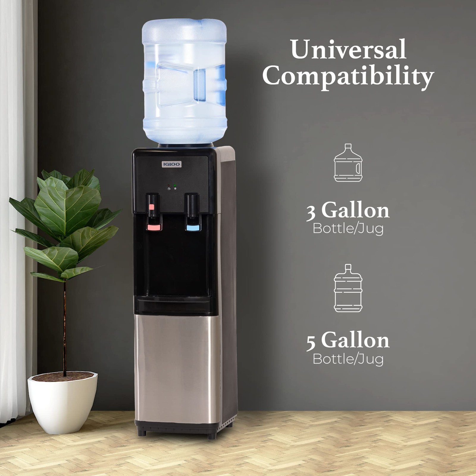 Top Loading Water Cooler with Removable Tray & Energy-Saving Features - Water... gallery