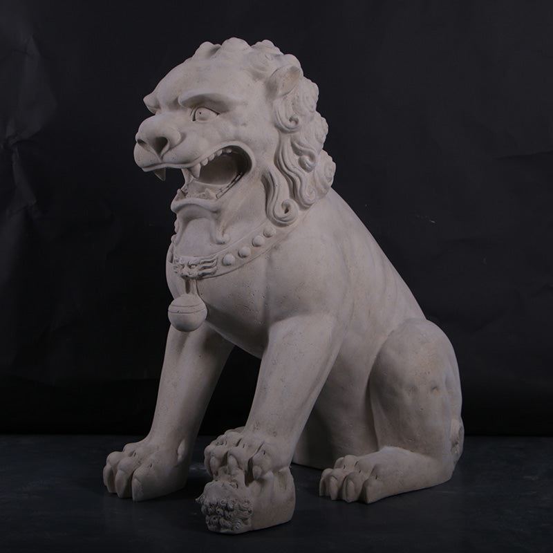 Stone Foo Dog Female No Base Chinese Lion Life Size Statue Theme Prop Display gallery